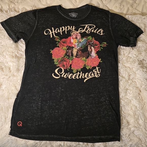 Rodeo Quincy Tee With Retro Design - Picture 1 of 5